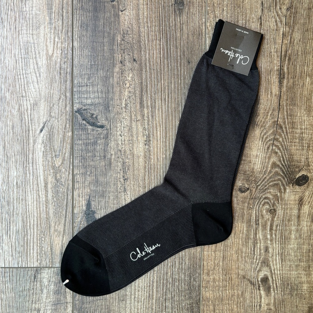 Cole Hann Collection Black Men's Dress Socks One Size
